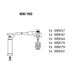 800192 BREMI Комплект проводов зажигания
