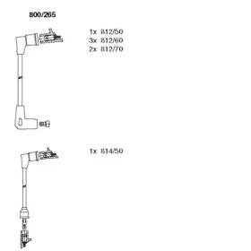800265 BREMI Комплект проводов зажигания