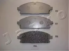 50154 JAPKO Комплект тормозных колодок, дисковый тормоз