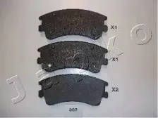 50307 JAPKO Комплект тормозных колодок, дисковый тормоз