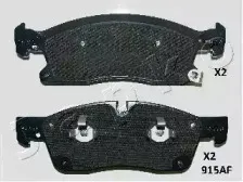 50915 JAPKO Комплект тормозных колодок, дисковый тормоз