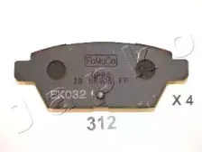 51312 JAPKO Комплект тормозных колодок, дисковый тормоз