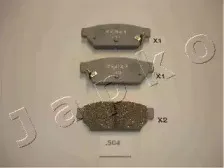 51504 JAPKO Комплект тормозных колодок, дисковый тормоз