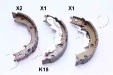 55K18 JAPKO Комплект тормозных колодок, стояночная тормозная система