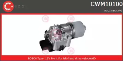 CWM10100AS CASCO Двигатель стеклоочистителя