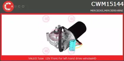 CWM15144AS CASCO Двигатель стеклоочистителя