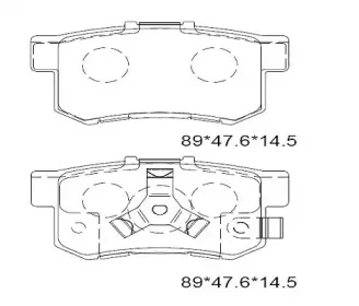 KD1517W ASIMCO Комплект тормозных колодок, дисковый тормоз