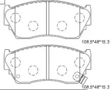 KD1727W ASIMCO Комплект тормозных колодок, дисковый тормоз