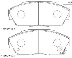 KD1774 ASIMCO Комплект тормозных колодок, дисковый тормоз