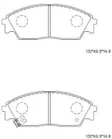 KD1791 ASIMCO Комплект тормозных колодок, дисковый тормоз