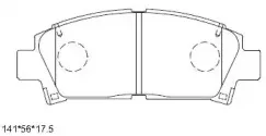 KD2267D ASIMCO Комплект тормозных колодок, дисковый тормоз