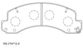 KD2441 ASIMCO Комплект тормозных колодок, дисковый тормоз