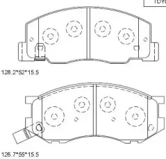 KD2717 ASIMCO Комплект тормозных колодок, дисковый тормоз