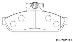 KD2796 ASIMCO Комплект тормозных колодок, дисковый тормоз