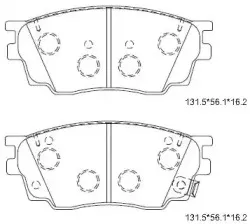 KD3790 ASIMCO Комплект тормозных колодок, дисковый тормоз