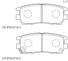 KD4244 ASIMCO Комплект тормозных колодок, дисковый тормоз