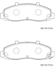 KD6329 ASIMCO Комплект тормозных колодок, дисковый тормоз