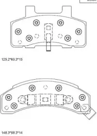 KD6733 ASIMCO Комплект тормозных колодок, дисковый тормоз