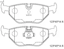 KD6737MF ASIMCO Комплект тормозных колодок, дисковый тормоз