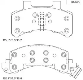 KD6783M ASIMCO Комплект тормозных колодок, дисковый тормоз
