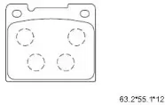 KD7568 ASIMCO Комплект тормозных колодок, дисковый тормоз