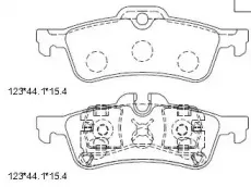 KD7583 ASIMCO Комплект тормозных колодок, дисковый тормоз