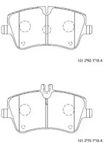 KD7786 ASIMCO Комплект тормозных колодок, дисковый тормоз