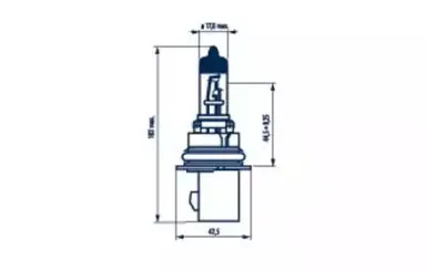 48629 NARVA Лампа накаливания, фара дальнего света