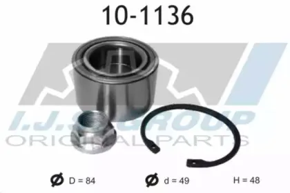10-1136 IJS GROUP Комплект подшипника ступицы колеса
