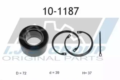 10-1187 IJS GROUP Комплект подшипника ступицы колеса