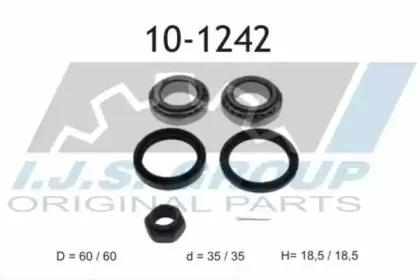 10-1242 IJS GROUP Комплект подшипника ступицы колеса