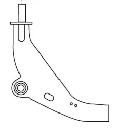 4263 FRAP Рычаг независимой подвески колеса, подвеска колеса