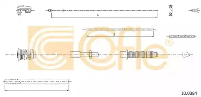 10.0384 COFLE Тросик газа