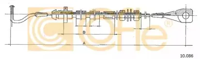 10.086 COFLE Тросик газа