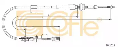 10.1011 COFLE Тросик газа