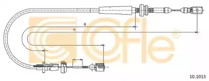 10.1013 COFLE Тросик газа
