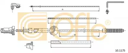 10.1175 COFLE Тросик газа
