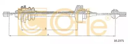 10.2371 COFLE Трос, управление сцеплением