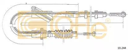10.244 COFLE Трос, управление сцеплением