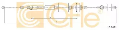 10.2891 COFLE Трос, управление сцеплением