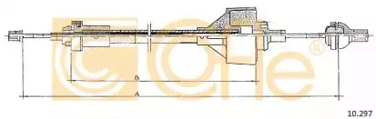 10.297 COFLE Трос, управление сцеплением
