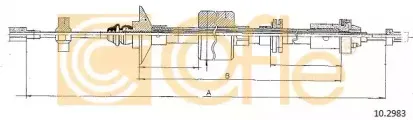 10.2983 COFLE Трос, управление сцеплением