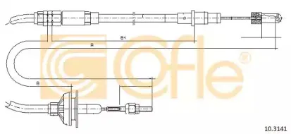 10.3141 COFLE Трос, управление сцеплением
