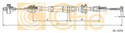 10.3151 COFLE Трос, управление сцеплением