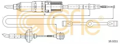 10.3211 COFLE Трос, управление сцеплением