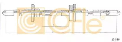 10.336 COFLE Трос, управление сцеплением