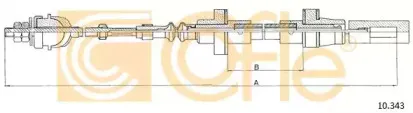10.343 COFLE Трос, управление сцеплением