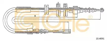 10.4091 COFLE Трос, стояночная тормозная система