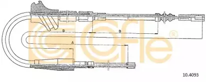 10.4093 COFLE Трос, стояночная тормозная система
