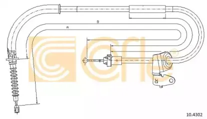 10.4302 COFLE Трос, стояночная тормозная система